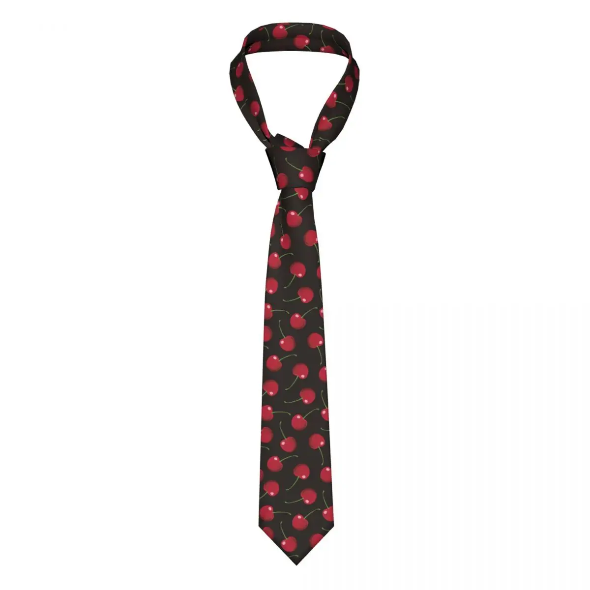 Cherry Stropdas Mannen Vrouwen Polyester 8 Cm Hals Voor Mannen Zijde Klassieke Accessoires Das Huwelijkscadeau