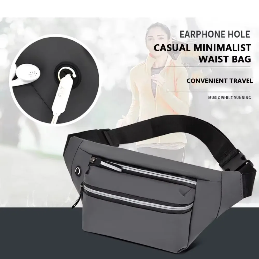 Nowa, prosta nerka męska na rok 2025, codzienna, o dużej pojemności, do noszenia na skos, na telefon komórkowy, wielofunkcyjna, biznesowa portmonetka na monety.