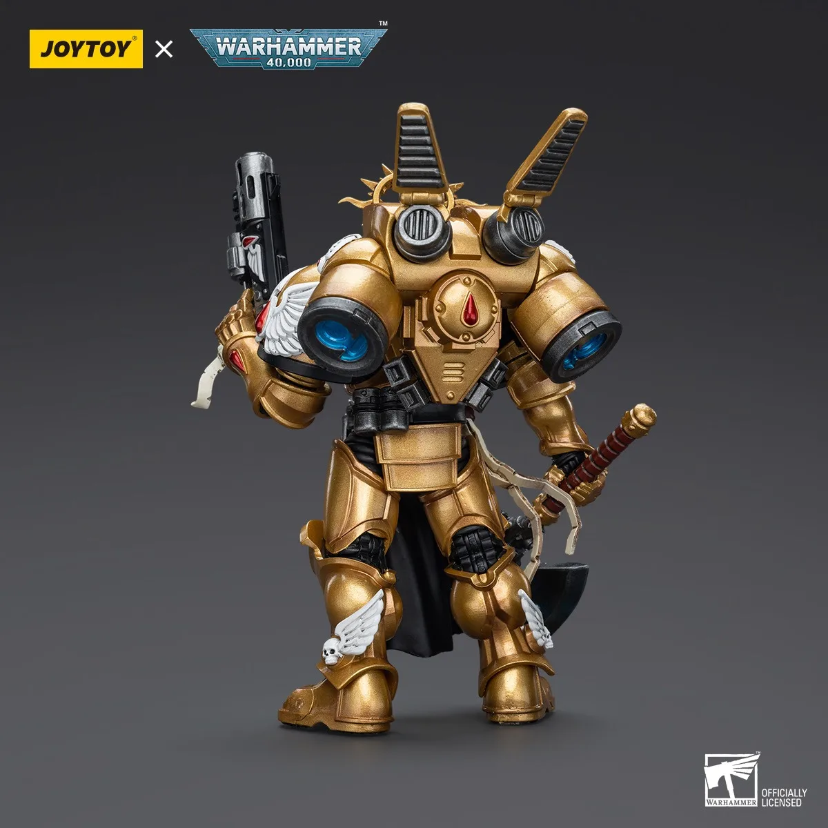 【Accessories】JOYTOY Warhammer 40k 1/18 Action Figures Blood Angels Commander Dante Model Toy  3.75inch