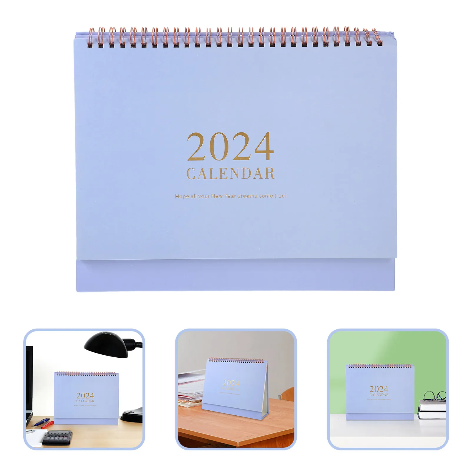 

2024 Desk Calendar Large Desktop Calendar Monthly Flip Design Compact Size for Office Dorm Classroom Daily Planning Motivational