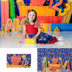 Joyful Classroom Exploration Backdrops Kids Baby Birthday Cake Smash Photography Child Photocall Graduate School Backgrouds