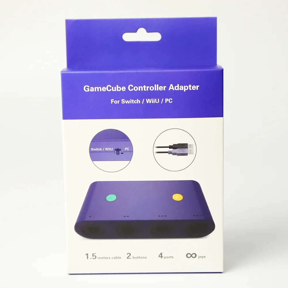 BlueRetro Controller Converter For NGC Gamecube Controllers Adapter for Nintend Switch /Wii U/PC 4 Ports With Turbo And Home Key