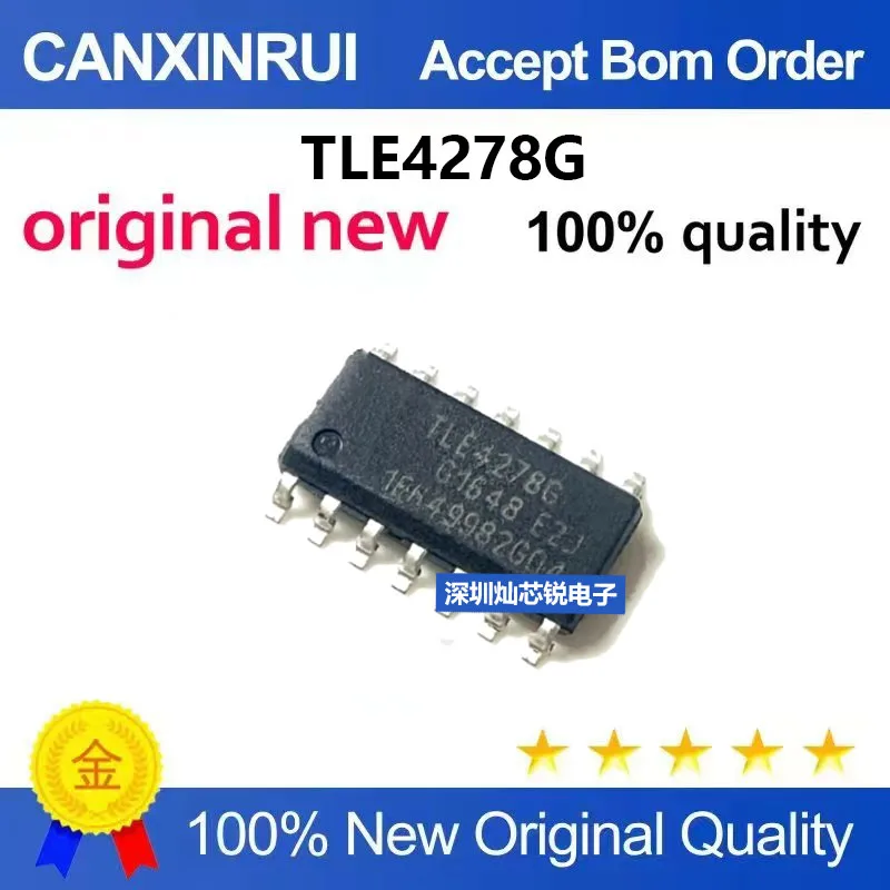 (5-100pieces)Brand New Original TLE4278G Car Computer Board Imported IC Chip Module SMD SOP14
