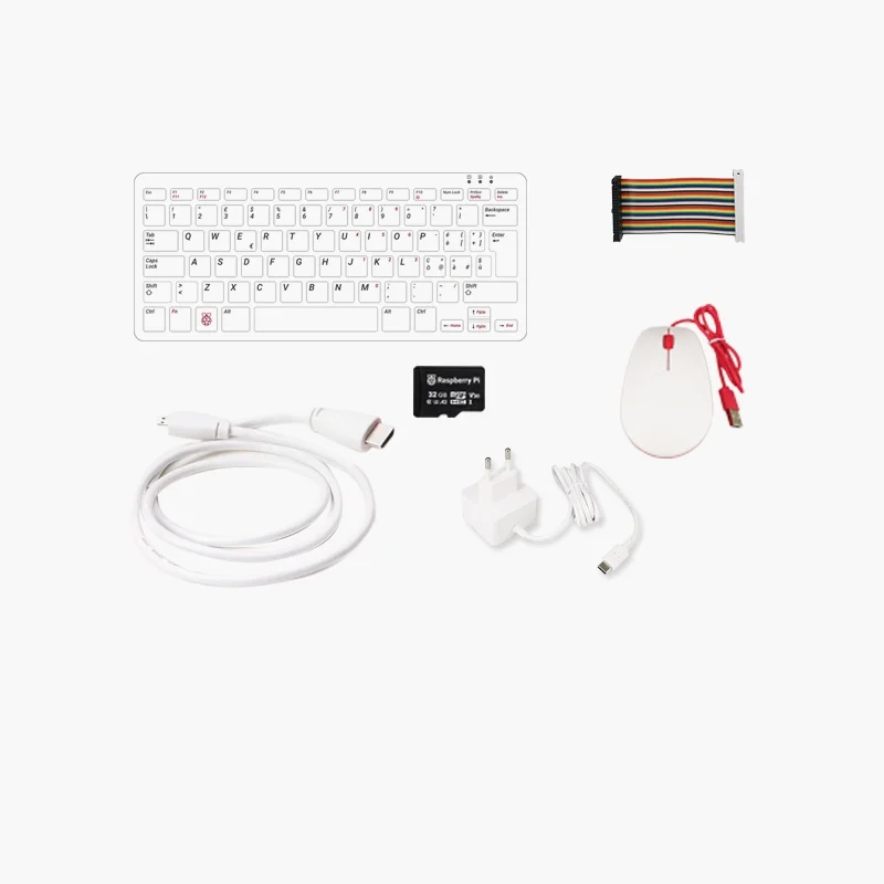 Raspberry Pi 400 Personal Computer or Kit 4GB RAM Quad-core 64-bit Processor Supports WiFi Dual-display Output For 4K