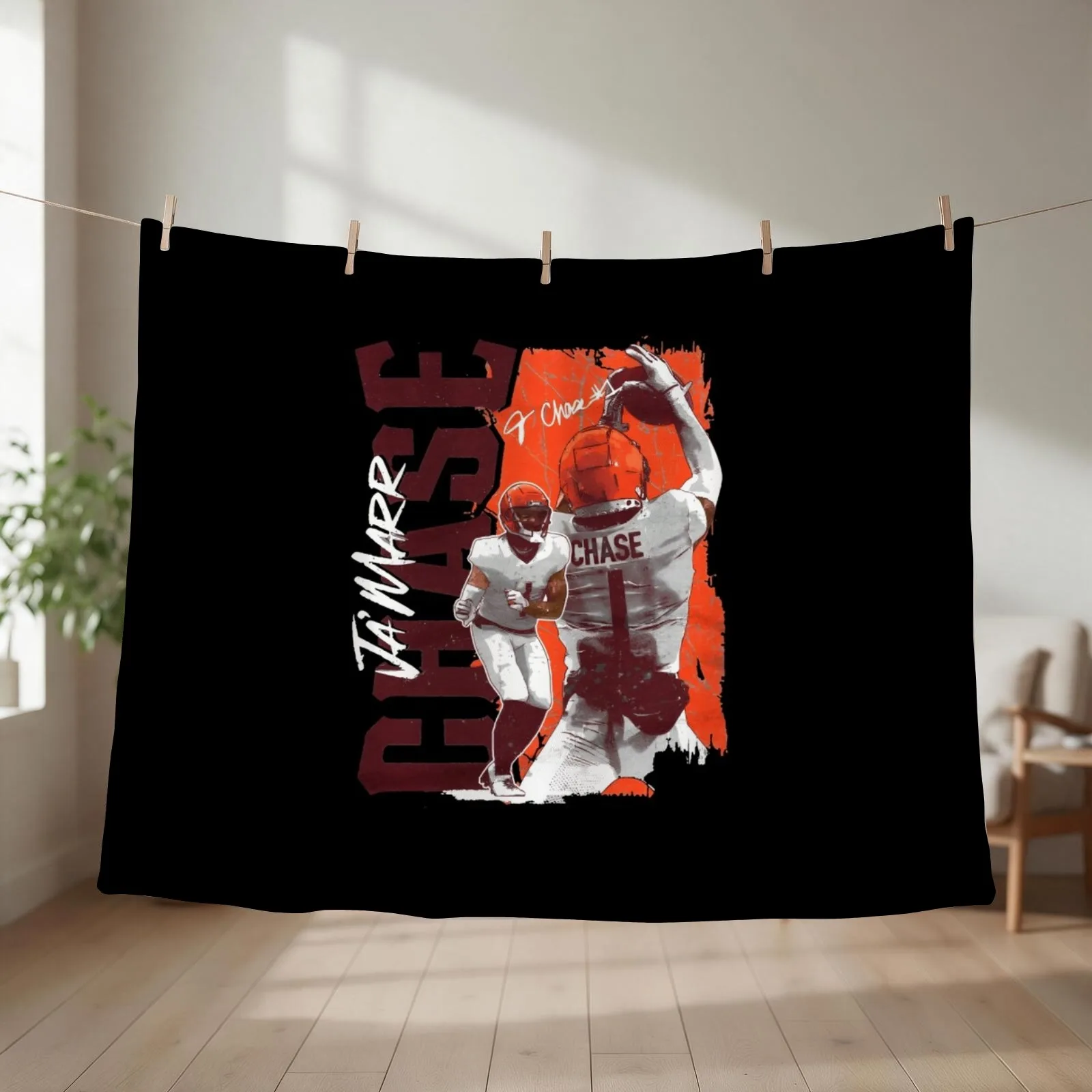 Chase Ja'Marr Throw Blanket couch cozy soft plush fuzzy picnic outdoor blanket