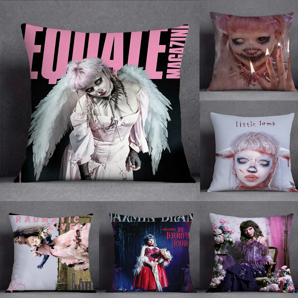 Singer J-Jazmin Bean Pillow Case Square Double-Sided Printing Short Plush Sofa Cushion Cover Bedroom Bedside Pillow