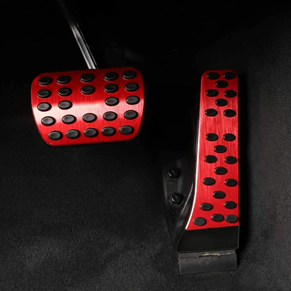 

Pedal Covers For Mercedes-Benz C E S GLC GLE GLK SLK CLS SL Class Car Gas Brake Pedal Pad No Drill With Rubbers Aluminum