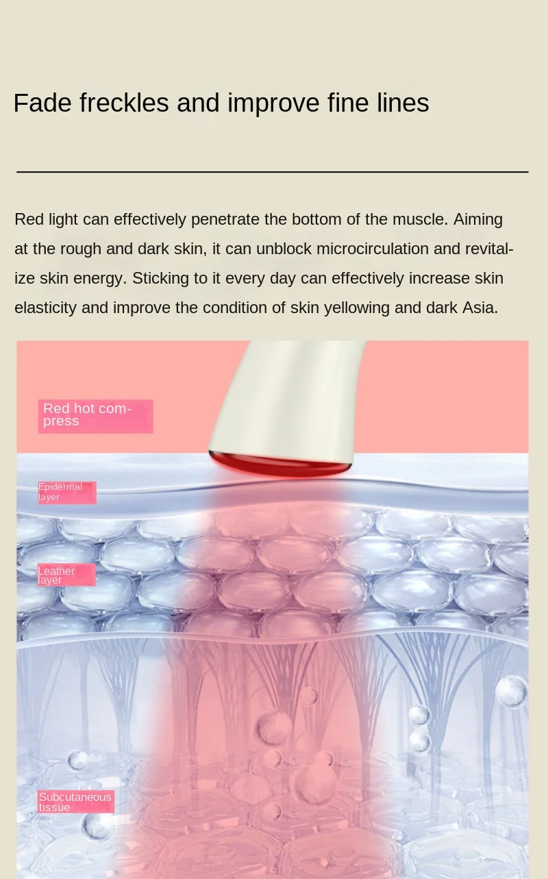 Massaggio di bellezza degli occhi introduzione agli ioni ad ultrasuoni per rimuovere le linee sottili strumento di bellezza per le vibrazioni degli occhi