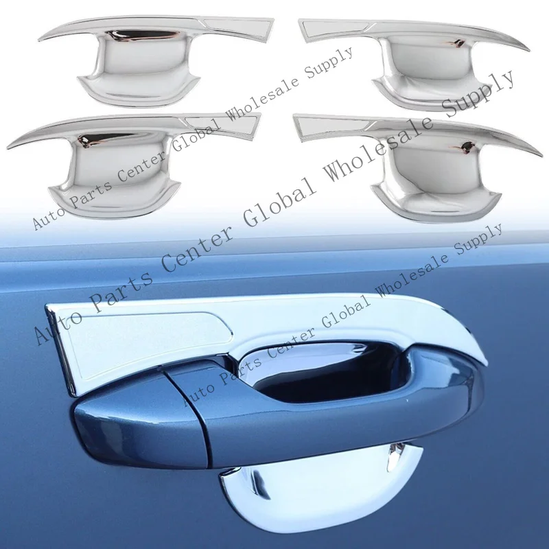 L+ For Kia K5 2021-2026 chrome abs Side Door Handle Bowl Cover Shell Trim