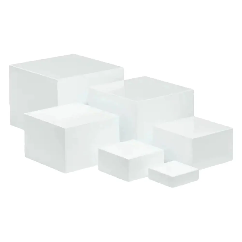 

6Pcs Desktop Storage Rack Minimalist Square Display Stands for Buffet Table Decorative Cake Holder Food Risers for Party