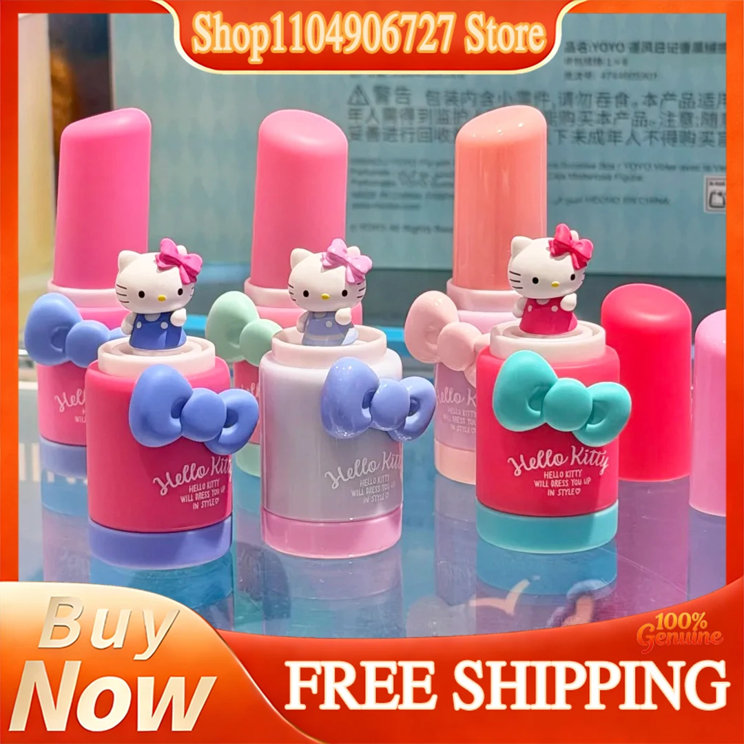 Hello Kitty Aufregende Debüt-Serie: Süße Mini-Bohnen Blindbox – Desktop-Ornament, Trendiges Merch-Geschenk für Mädchen, Kitty-Fans und Sammler