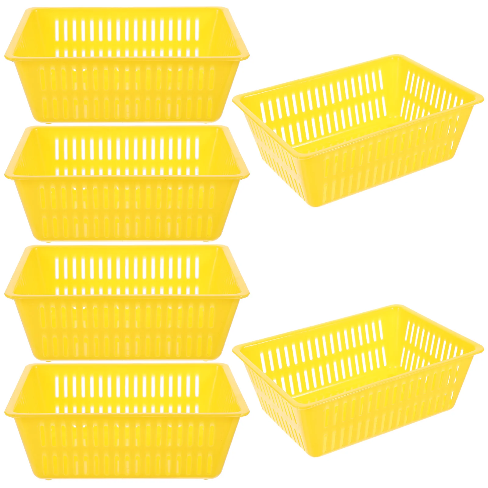 

7 Pcs Coin Basket Storage Bins Desktop Drawer Plastic Multipurpose Shopping Sundries