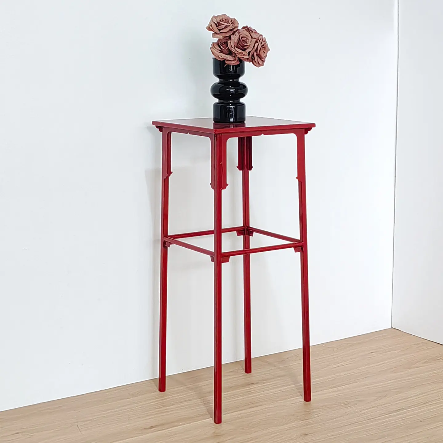 New Chinese Zen flower stand, flower several tea space shelf, bonsai vase edge several hotel museum display shelf