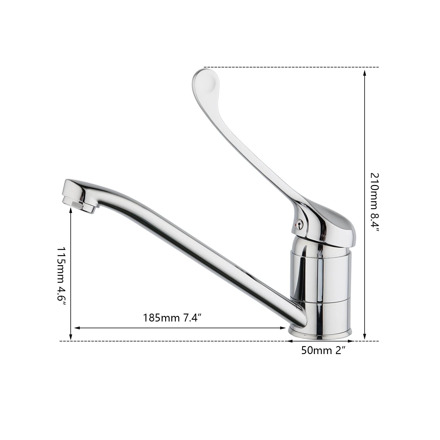Torayvino Medical Mixer Bathroom Faucet  Chrome Water Tap Sink Faucets Sprayer Brass Hot & Cold Deck Mounted Faucet