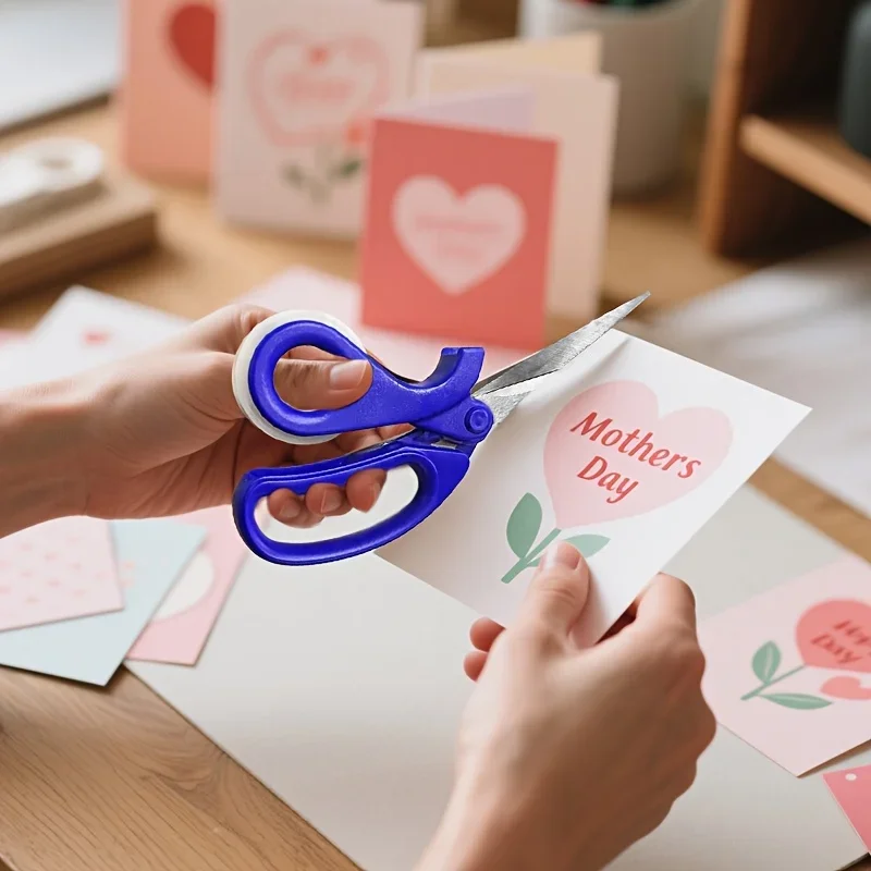 1 pezzo, forbici multifunzionali 2 in 1 con dispenser di nastro, forbici multiuso in acciaio inossidabile, perfette per confezioni regalo