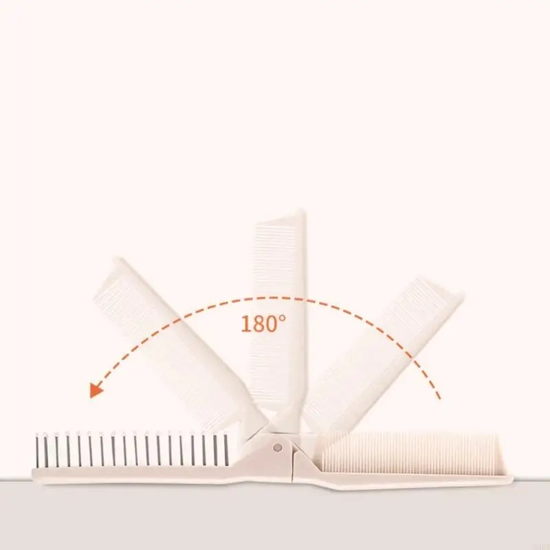 U0DE 휴대용 여행 헤어 브러시 포켓 헤어 빗 양방향 마사지 헤어 빗