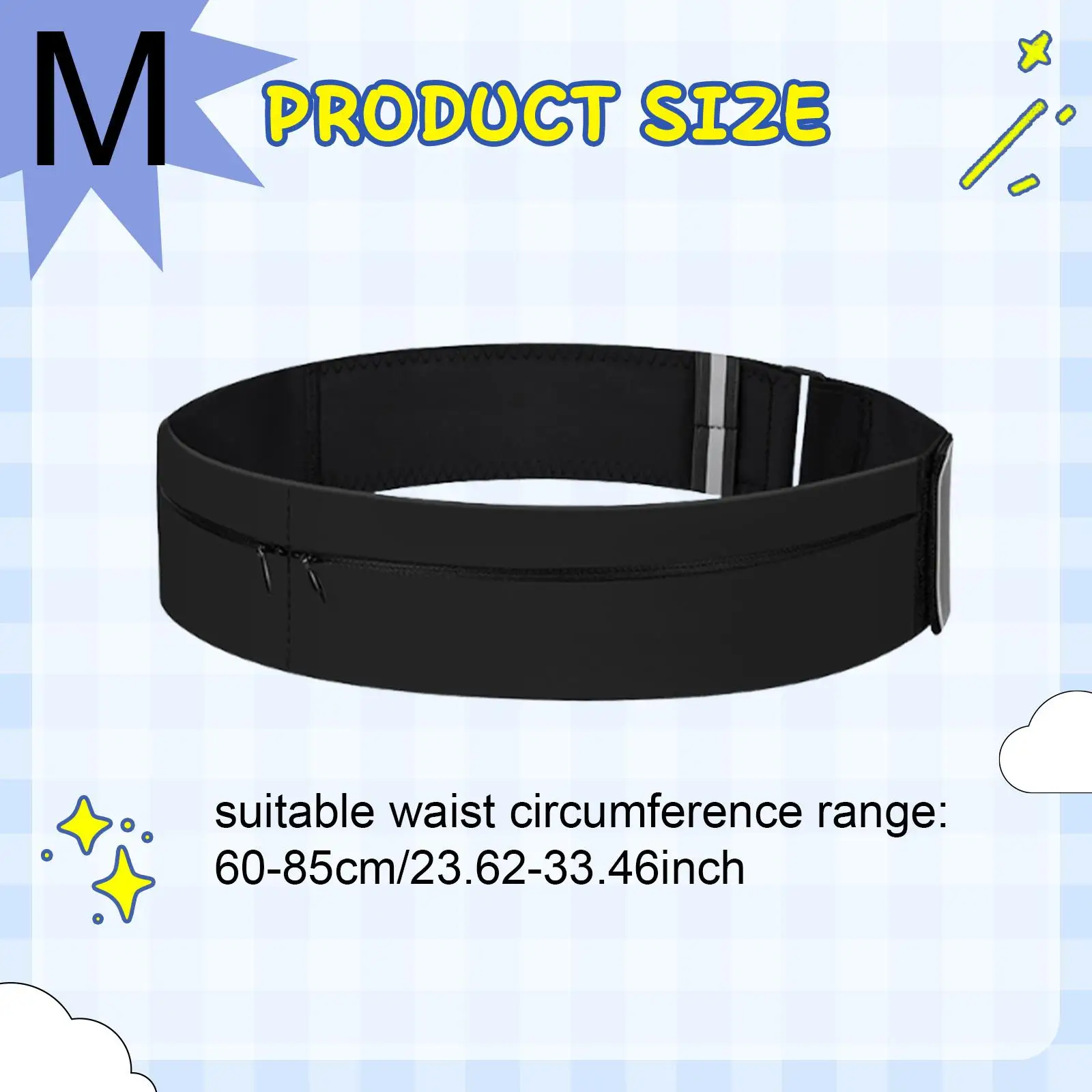 

Running Belt Fanny Pack Waistband Bag Multifunctional Exercise Waist Pouch Running Waist Pack for Walking Gym Camping Riding