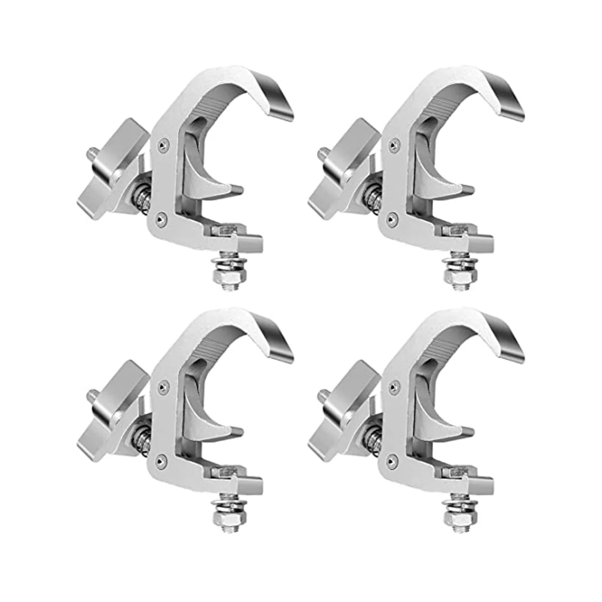 4Packstage Lighting Clip Hook, Aluminum Alloy Professional Rack Clamp, for Moving the Head Stage Stage Lighting Fixtures