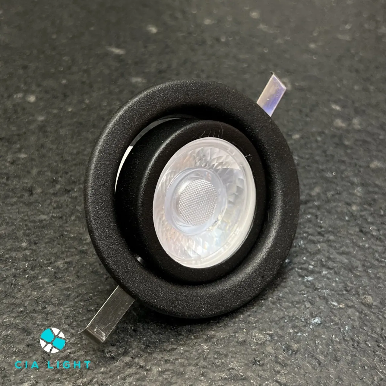 Directable Round Embed Spot Dicroica MR16 Ø8,5cm - D & D Lighting EM-482-1 Black