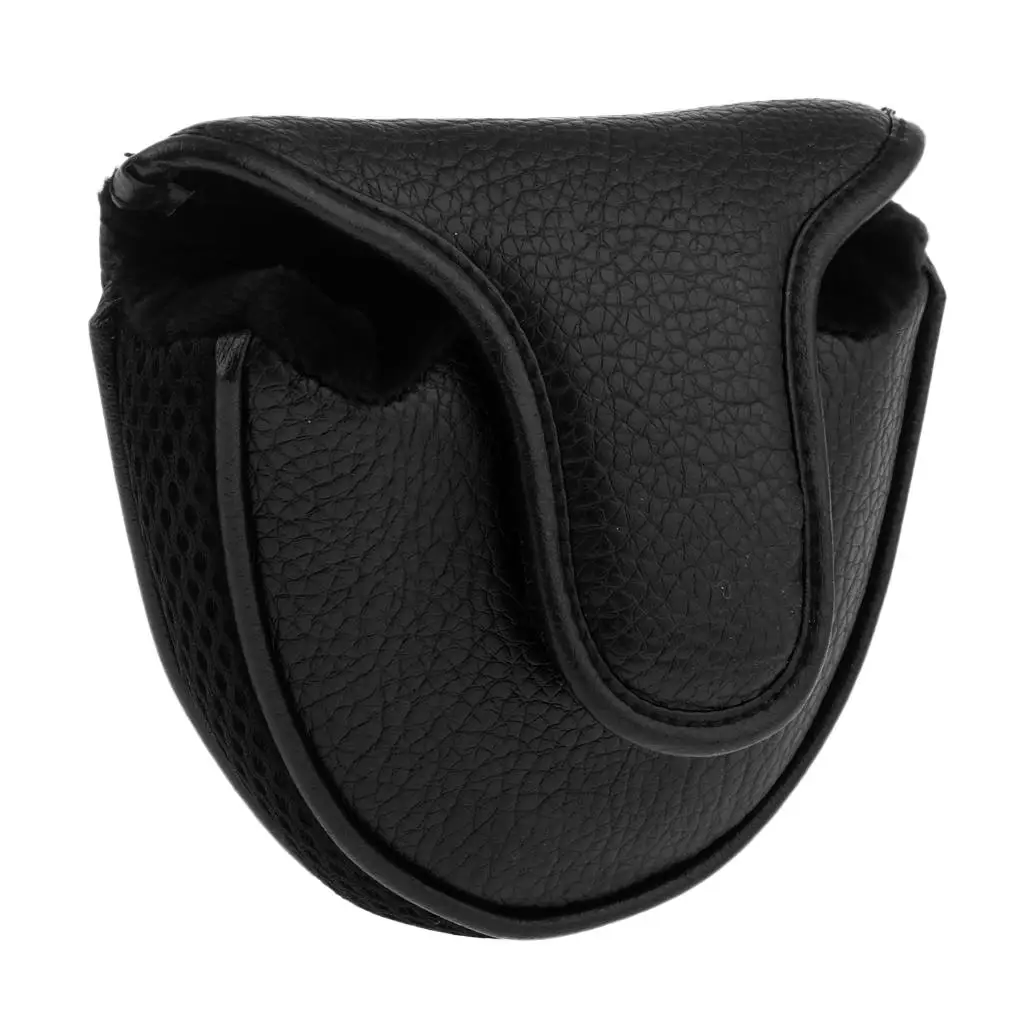 Golf Putter Cover Classic Solid PU Golf Head Protector Accessories for Club Protection and Storage