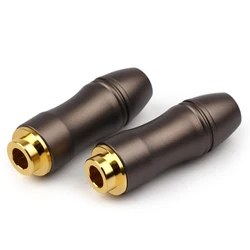 QYFANG 4.4mm 5 Pole Earphone Female Plug 4-Layer Gold Plated Copper Balance Audio Jack Headphone Wire Connector Metal Adapter