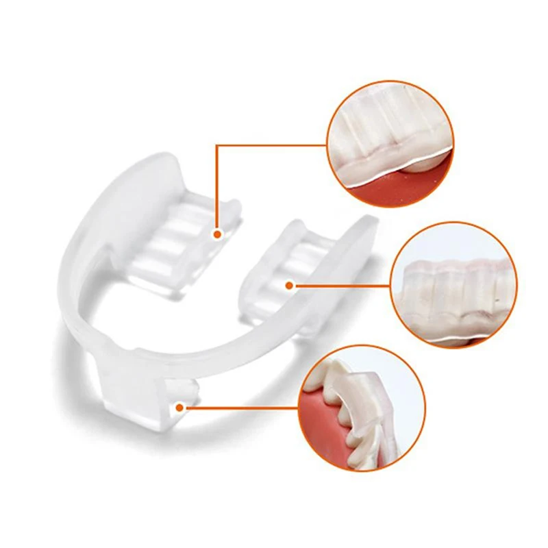 1/2/5PCS Bruxismus Mundschutz Schlaf Mundschutz Schiene Pressen Zahnspangen Ausrichtung Trainer Schlafmittel Zähne Schutz Werkzeuge – Detail 8