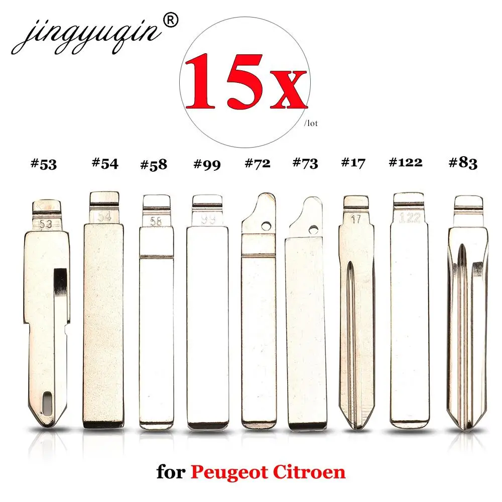 

Jingyuqin 15 шт. VA2 HU83 SX9 No.17 #53 #54 #58 #72 #73 #83 #99 #122 для Citroen C4L Triumph Peugeot 307 207