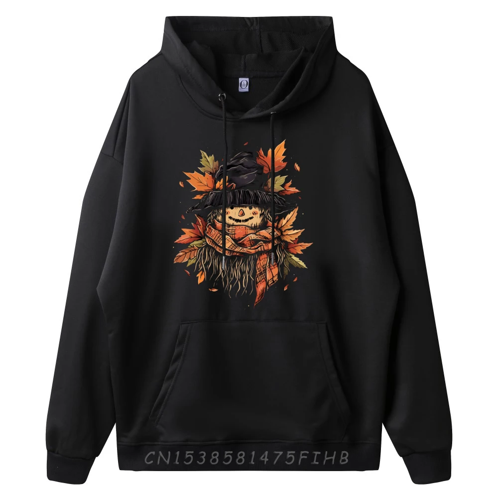 Scarecrow Autumn Fall Leaves Thanksgiving Halloween Designer Hoodie Men's Clothing Christmas Sweater