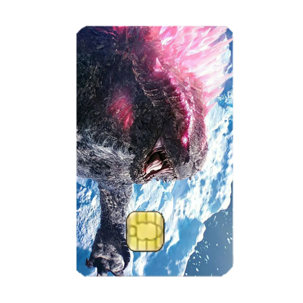Monster G-GodzillaES Stickers Cartoon Credit Card Visa Debit Bank Charge Card Bus Metro Waterproof Sticker Decal Decoration view 6