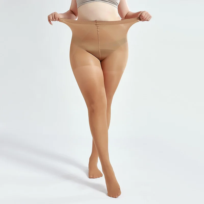 180cm Plus Size 40D Women's Pantyhose Tights Spring Summer Nylon Stockings Anti-Hook Tear Resistant Super Elastic Large Size Tig