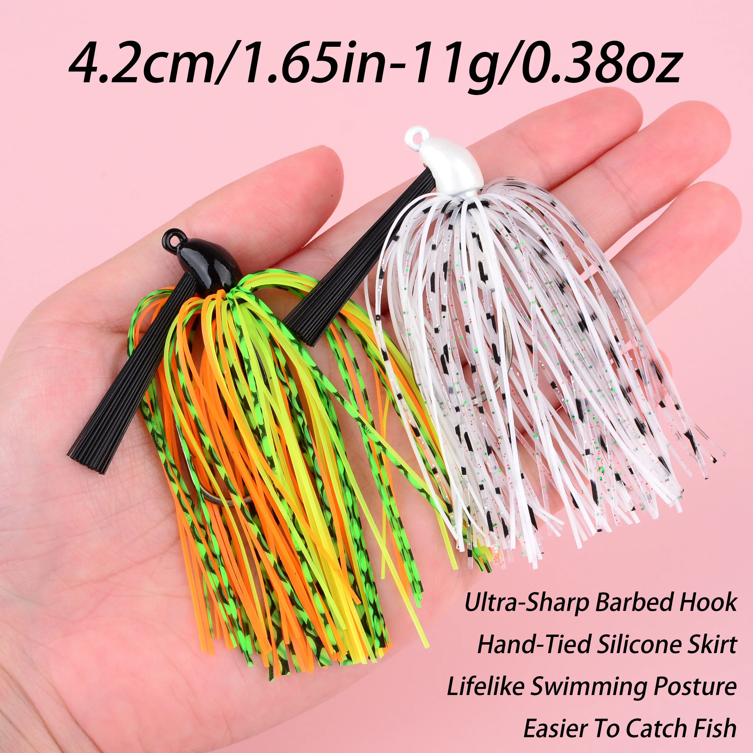 Jig finesse anti-enredos con falda para lubina y pesca de agua dulce - imagen 3