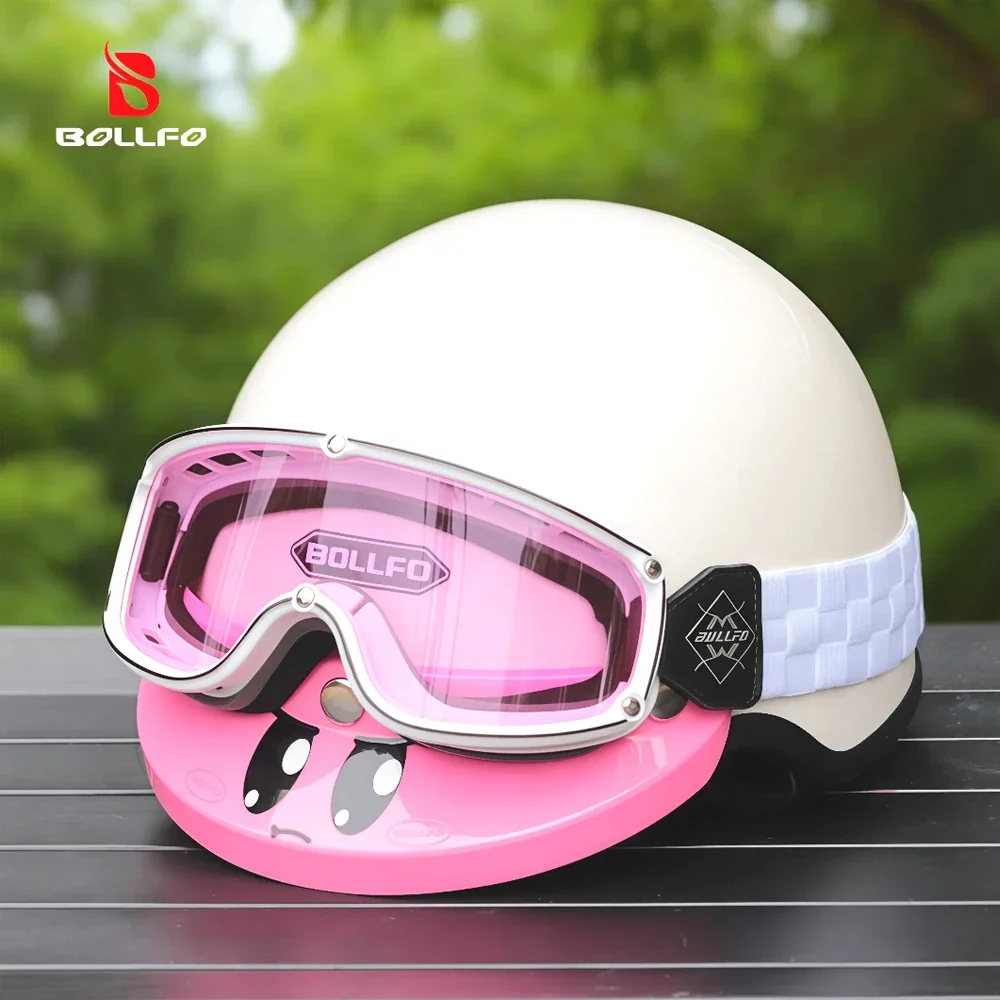

BOLLFO Off-Road Motorcycle Glasses REVO Lens UV400 Windproof Dustproof MX Dirt Bike ATV Goggles Anti-Fog Ski Snowboard Eyewear