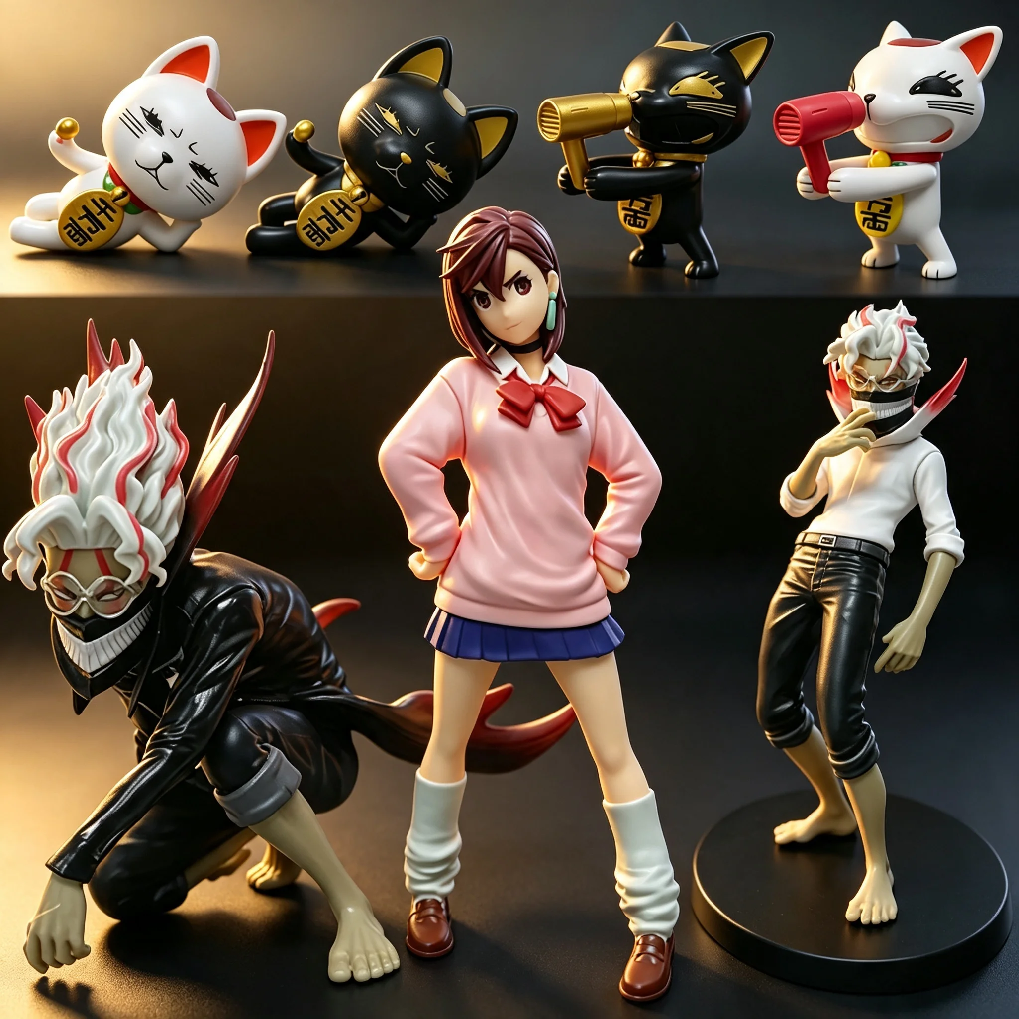 Anime Ayase Momo Figuren Okarun Turbo Granny Figurine Modell Spielzeug PVC Actionfigur Sammlerstück Statue Puppe Auto-Ornament Geschenke