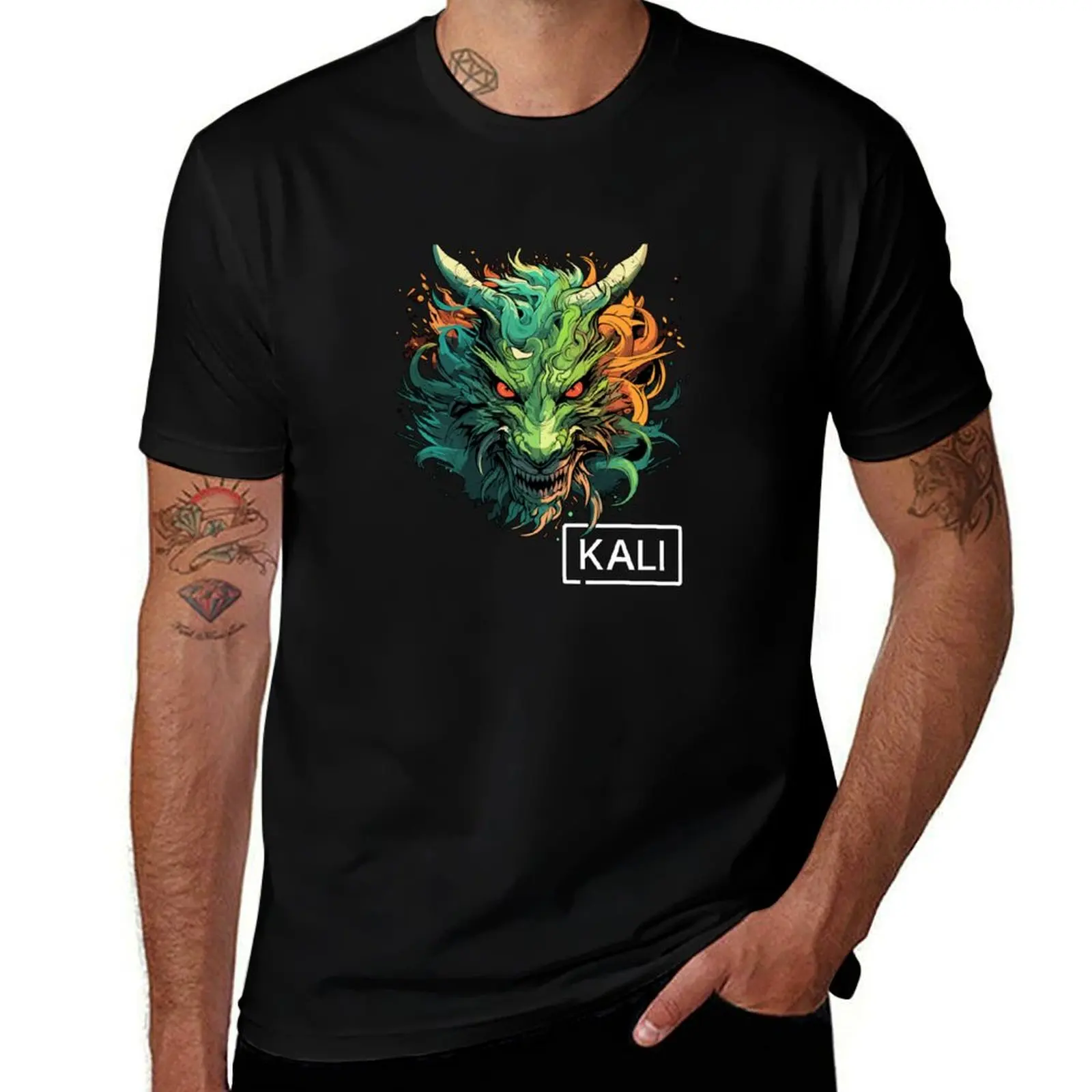 Kali Linux Dragon Design for Modern Penetration Testers T-Shirt man t shirt luxury T-Shirt