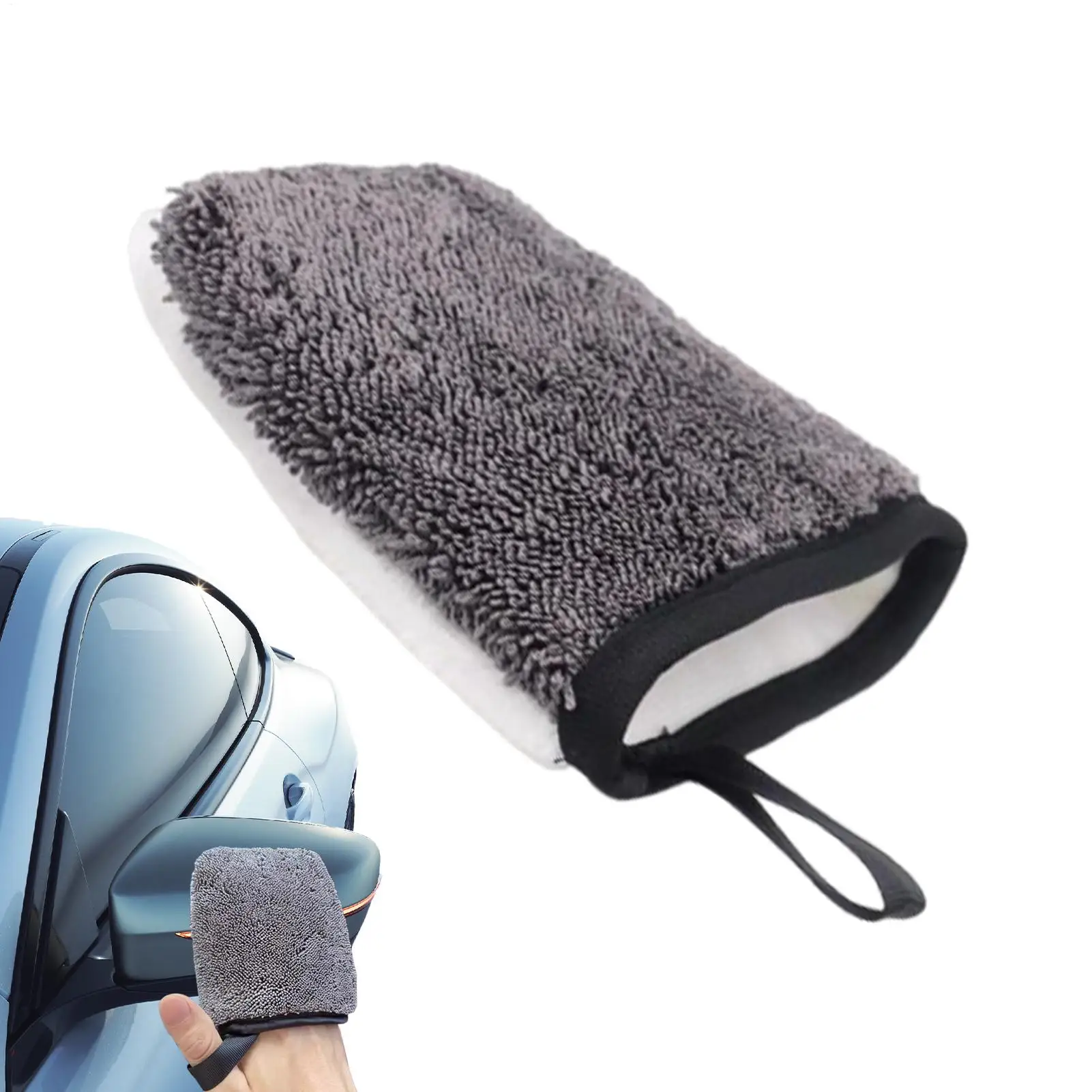Car Paint Cleaning Brush Gloves Car Dashboard and Leather Seat Cleaning Double-Sided for Instrument Panel Door Leather Seat