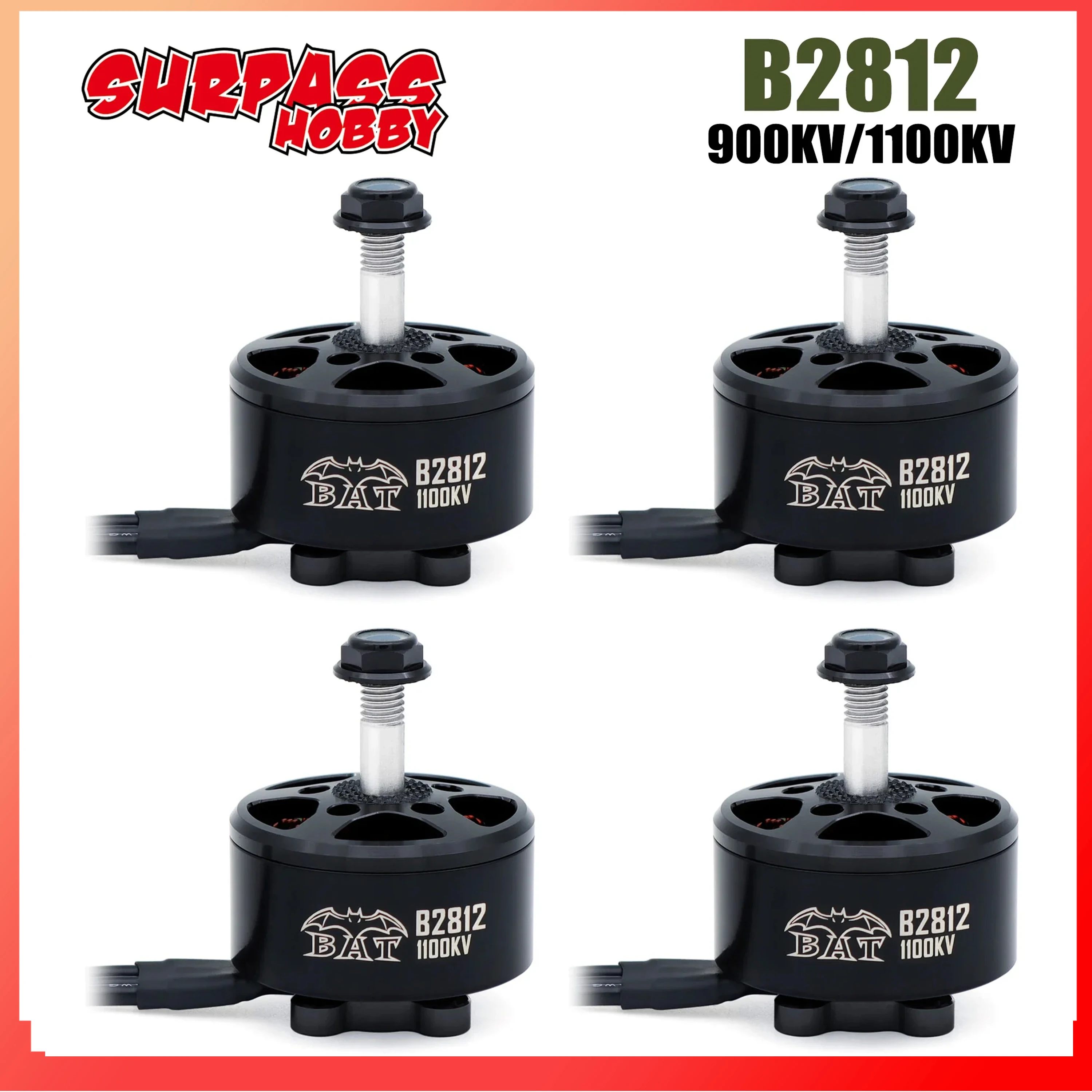 Surpass Hobby 2812 Brushless Motor 1/4pcs 900KV 1100KV Outrunner Motor for Airpane EDF RC FPV Drone Multirotor Quadcopter