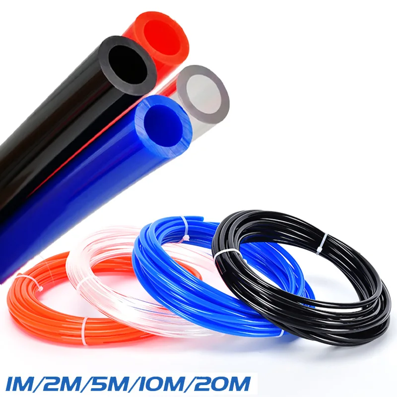 

1M/2M/5M/10M/20M Polyurethane Tubing Air Component Hose 4mm 6mm 8mm 10mm 12mm Pipe Line Hose Pneumatic Tube for Compressor