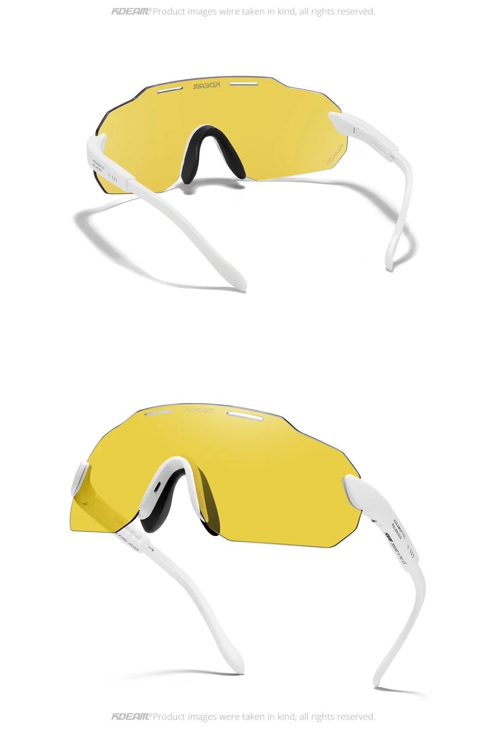 KDEAM Hohe-Ende Radfahren Gläser Ultra Licht TR90 Material Photochrome/Polarisierte Sonnenbrille Männer Einstellbare Tempel Länge – Detail 40