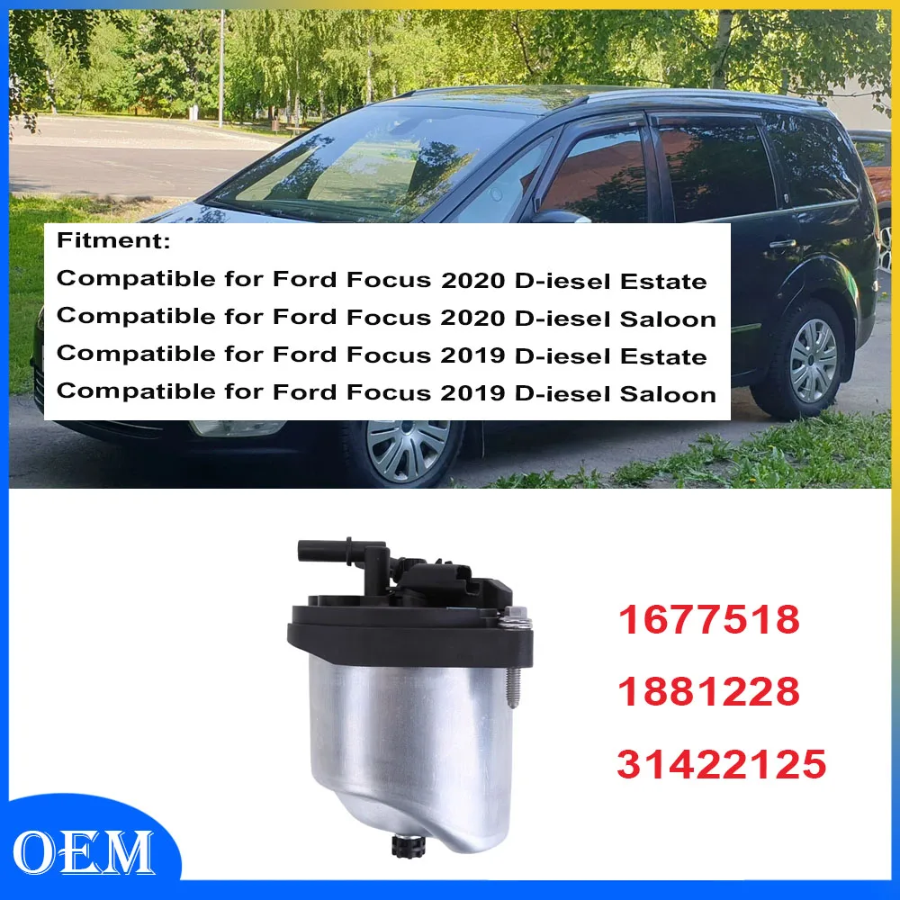 

Fuel Filter Housing Replaces 31422125 1677518 1881228 Compatible for Ford Galaxy Mondeo Focus Fiesta 1.6 TDCi