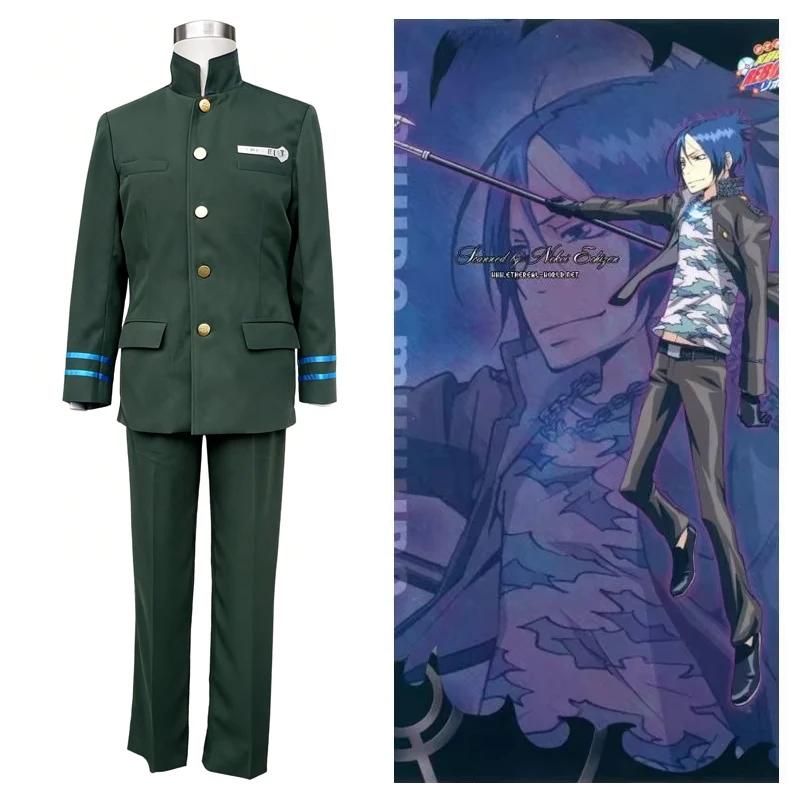 Uniforme escolar Katekyo Hitman Reborn Kokuyo, segundo uniforme de cosplay, uniforme de anime, tamaño personalizado para adultos y niños