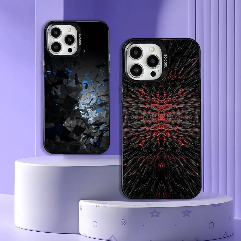 

Carbon Fiber Pattern Painting Phone Case For iPhone 17,16,15,14,13,12,11,Pro,Max,Plus,E,Air,Mini Black Tpu Cover