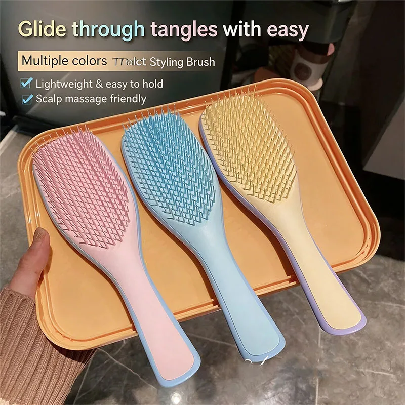 Anti-Static Air Cushion Comb for Women Smooth Hair Massage Tool Female Curly Hair Care Household Anti-Kink Hairdressing Accessor