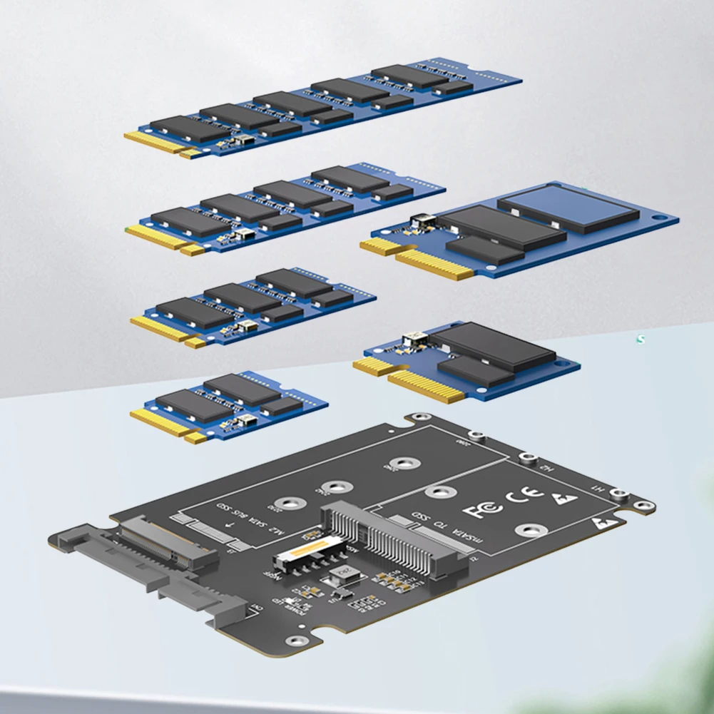 

M.2 NGFF B-key & MSATA SSD To SATA 3.0 Adapter Converter Case Enclosure NGFF SSD Converter M.2 NGFF SSD To SATA 3.0 Adapter Card