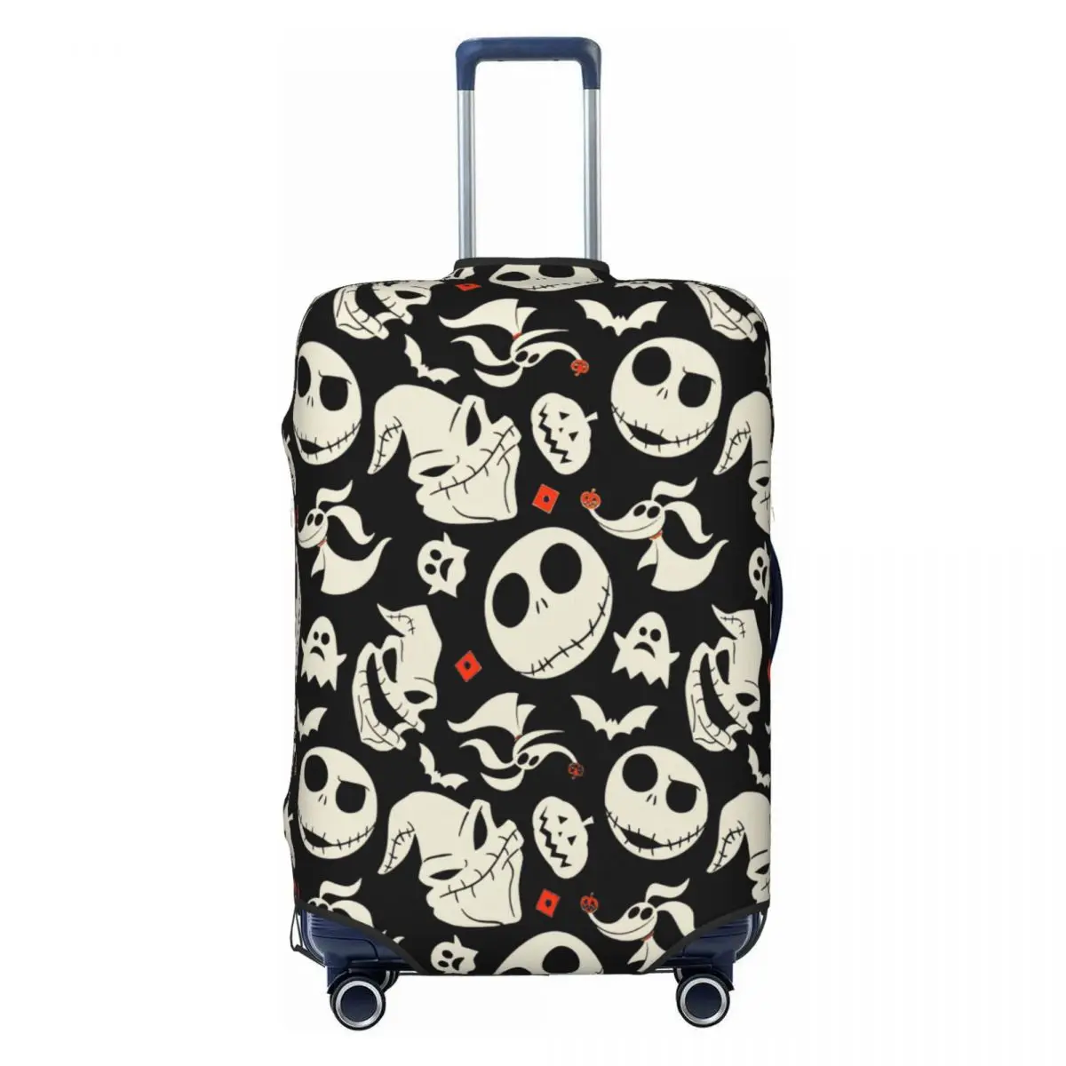 

Custom Jack Skellington Nightmare Before Christmas Luggage Cover Funny Suitcase Protector Covers Suit For 18-32 inch