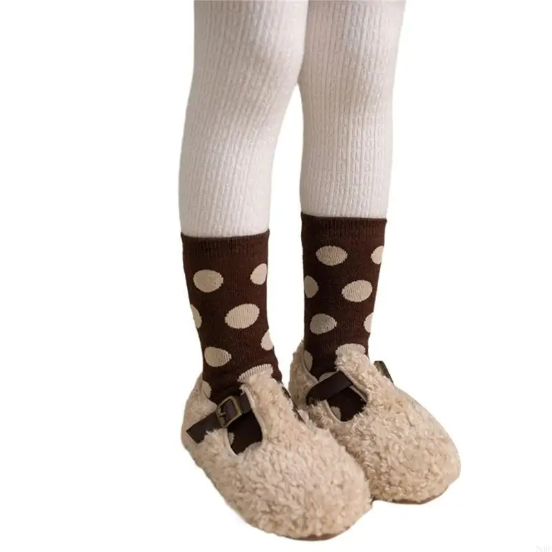 

76HF Infant Baby Warm Socks Soft and Breathable Kids' Thermal Socks Trendy Stockings