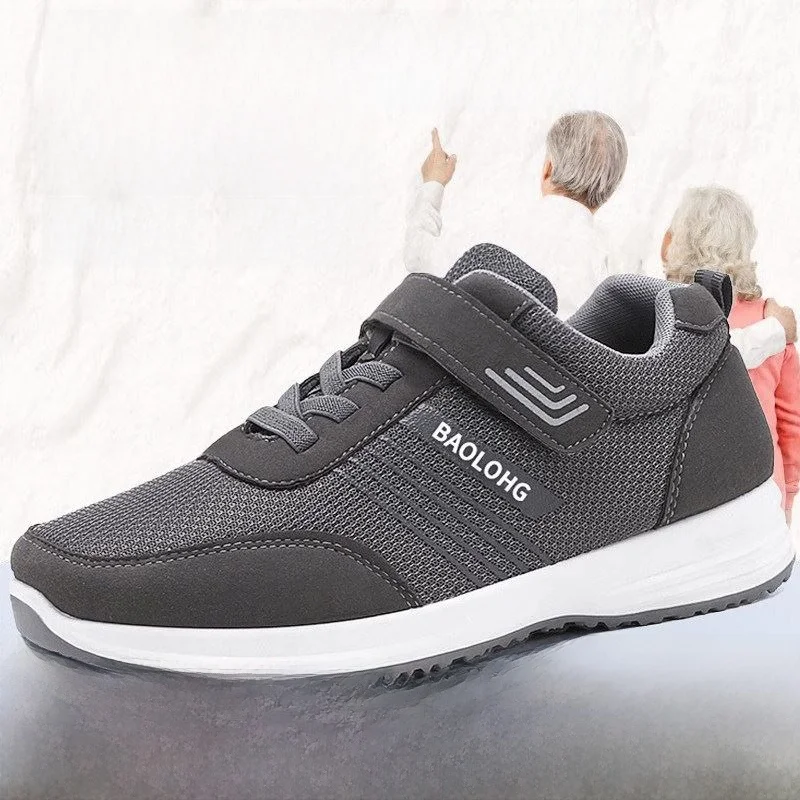 

Anti-Slip Walking Shoes 2025 Spring New Style for Men And Women Breathable Sports Leisure Soft Bottom Shoes for Elderly