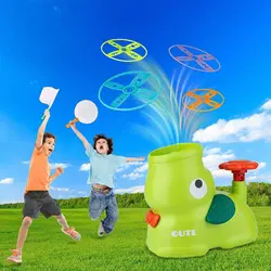 Funny Kids Flying Disc Air Rocket Launcher Duck Elephant Outdoor Fun Game Soaring with Flying Saucer Foot Jump Games Toys Gift