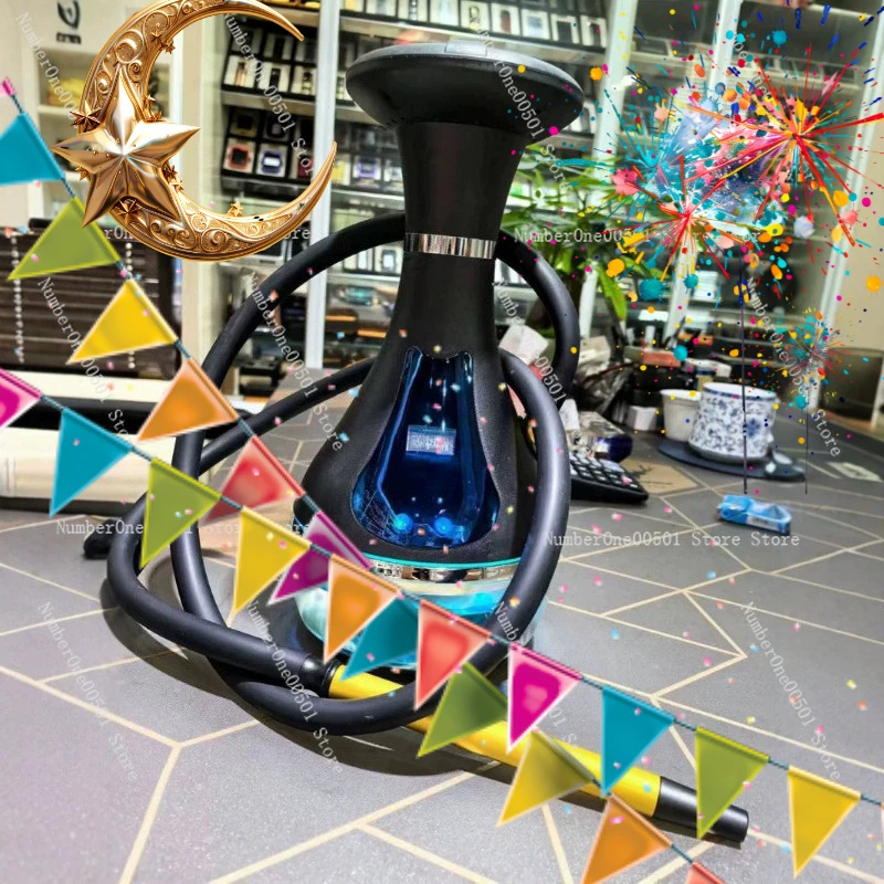 

Arabic Hookah Rechargeable Fast Heating Temperature Adjustable Portable Electronic Shisha Indoor Outdoor