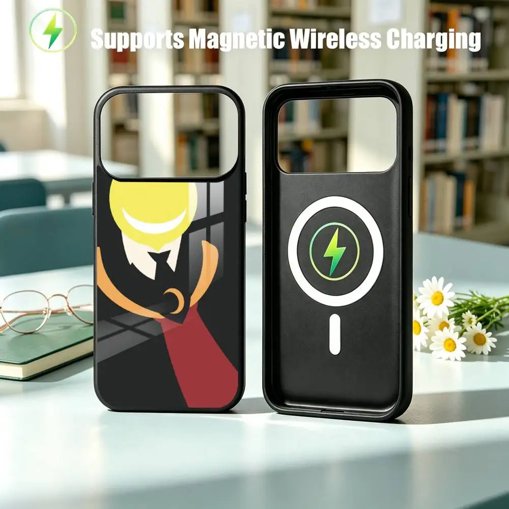 Ansatsu K-Kyoshitsu Koro-sensei-z Phone Case For iPhone18,17,16,15,14,13,12,11 Plus,Pro Allows magnetic wireless charging