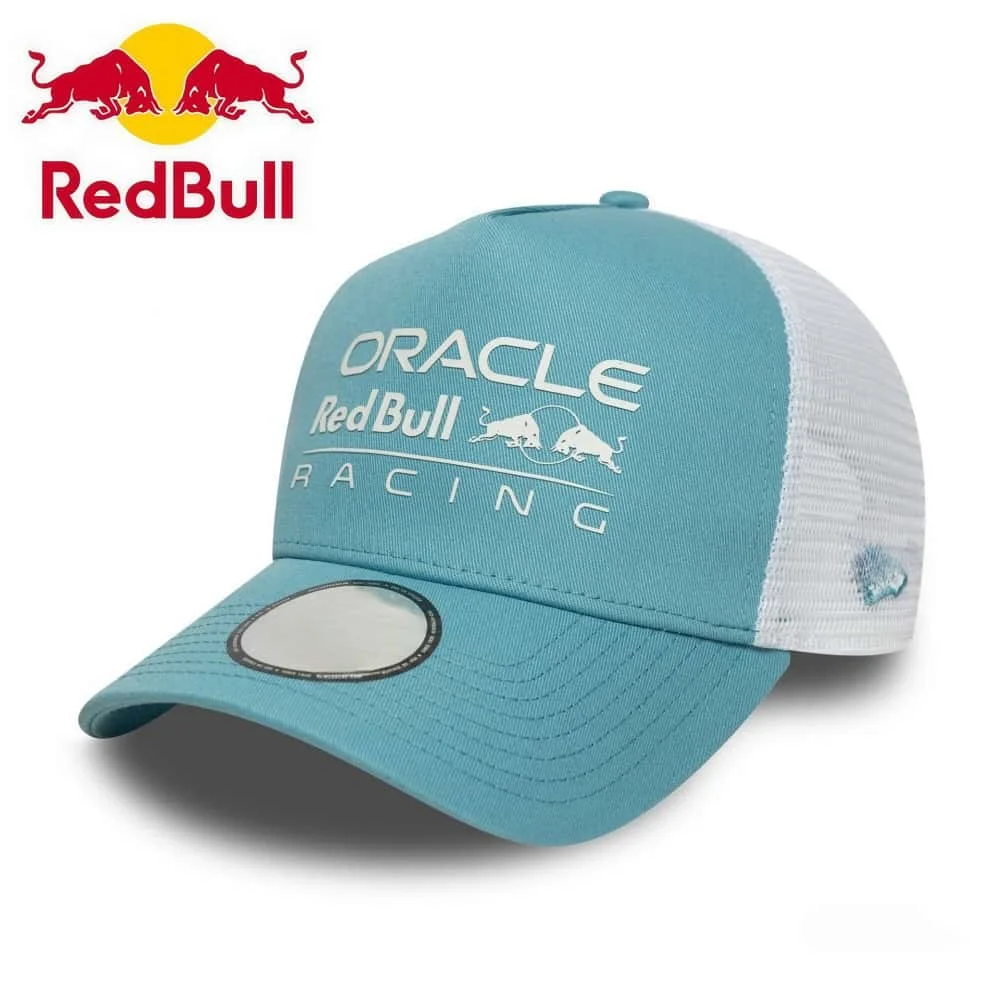 

2025 Red Bull Sports Hat Men's and Women's Outdoor Breathable Mesh Sun Hat Red Bull Racing Co branded Baseball Hat Trucker Hat